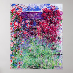 Monet Roses Poster