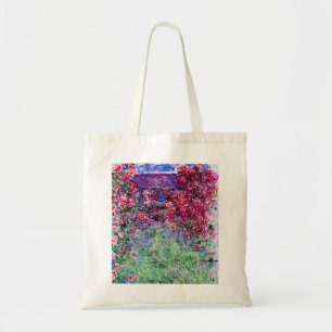 Monet Roses Tote Bag