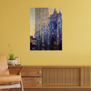 Monet - Rouen Cathedral, Morning Effect Poster