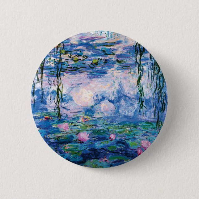 Monet’s Water Lilies 6 Cm Round Badge (Front)