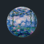 Monet’s Water Lilies 6 Cm Round Badge<br><div class="desc">Monet’s Water Lilies. 
Please visit my store for more interesting design and more colour choice => zazzle.com/iwheels*</div>