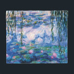 Monet’s Water Lilies Fleece Blanket<br><div class="desc">Monet’s Water Lilies. 
Please visit my store for more interesting design and more colour choice => zazzle.com/iwheels*</div>