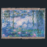 Monet’s Water Lilies Throw Blanket<br><div class="desc">Please visit my store for more interesting design and more colour choice => zazzle.com/iwheels*</div>