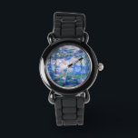 Monet’s Water Lilies Watch<br><div class="desc">Monet’s Water Lilies. Please visit my store for more interesting design and more colour choice. => zazzle.com/iwheels*</div>