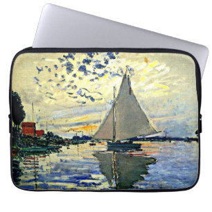 Monet - Sailboat at le Petit Gennevilliers Laptop Sleeve