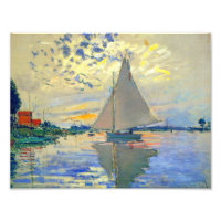 Monet Sailboat at Le Petit-Gennevilliers