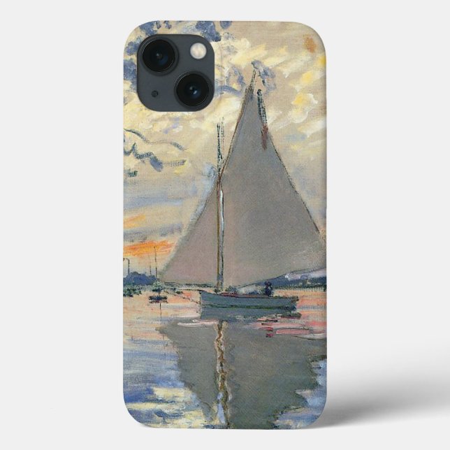 Monet Sailboat French Impressionism Classic Art Case-Mate iPhone Case (Back)
