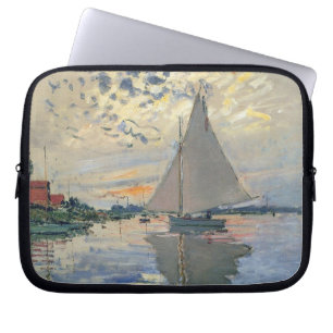 Monet Sailboat French Impressionist Laptop Sleeve