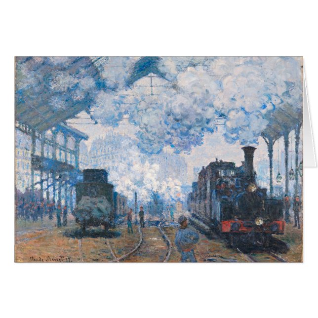 Monet - Saint-Lazare Station, Arrival of Train (Front Horizontal)