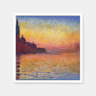 Monet - San Giorgio Maggiore at Dusk Napkin