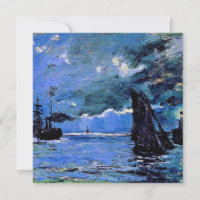 Monet - Seascape, Night Effect, famous artwork