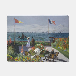 Monet Seaside Garden Blooms Classic Seascape Doormat