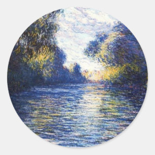 Monet Seine River Fine Art Sticker