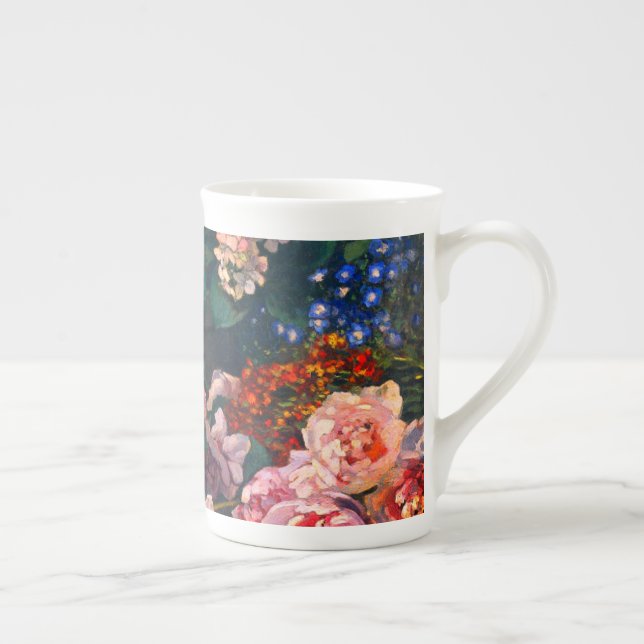 Monet Spring Flowers Bone China Mug (Right)
