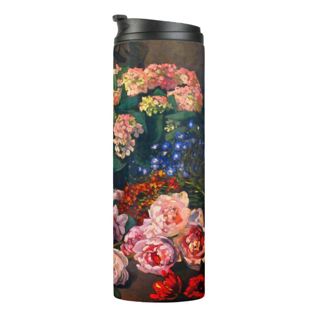 Monet Spring Flowers Thermal Tumbler (Rotated Right)