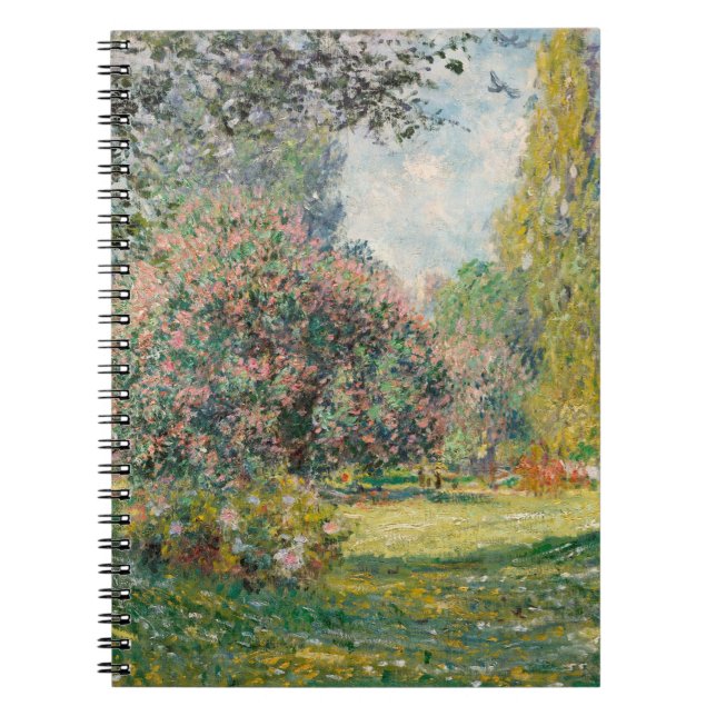 Monet Spring Garden Spiral Notebook (Front)