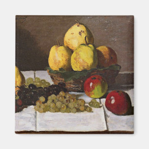 Monet - Still Life with Pears and Grapes Magnet