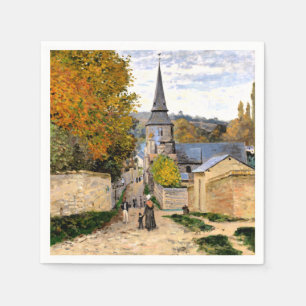 Monet - Street in Saint-Adresse Napkin
