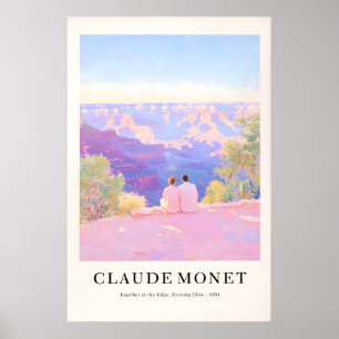 Monet Style Grand Canyon Print French Pastel Wall