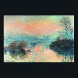 Monet - Sun Setting on the Seine Poster<br><div class="desc">Sun Setting on the Seine,  famous painting by Claude Monet</div>