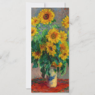 Monet Sunflowers Card