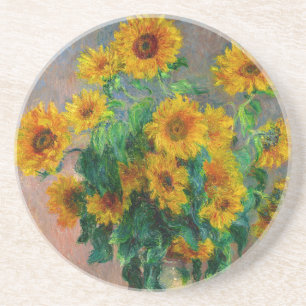 Monet Sunflowers Coaster