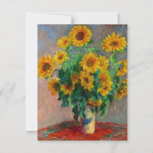 Monet Sunflowers Invitation