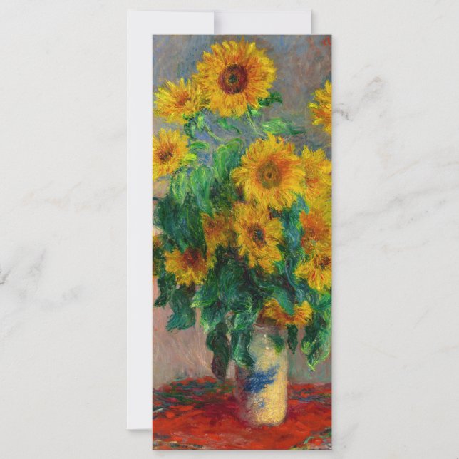 Monet Sunflowers Invitation (Front)