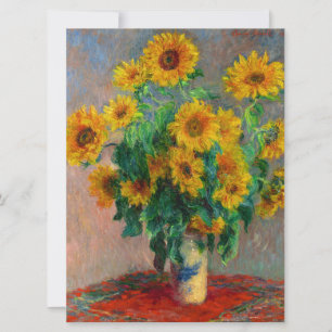 Monet Sunflowers Invitation