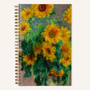 Monet Sunflowers Notebook