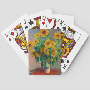 Monet Sunflowers Playing Cards