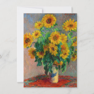 Monet Sunflowers Save The Date