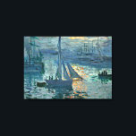 Monet - Sunrise (Marine), fine art painting Canvas Print<br><div class="desc">Sunrise (Marine),  fine art painting by French Impressionist artist Claude Monet</div>