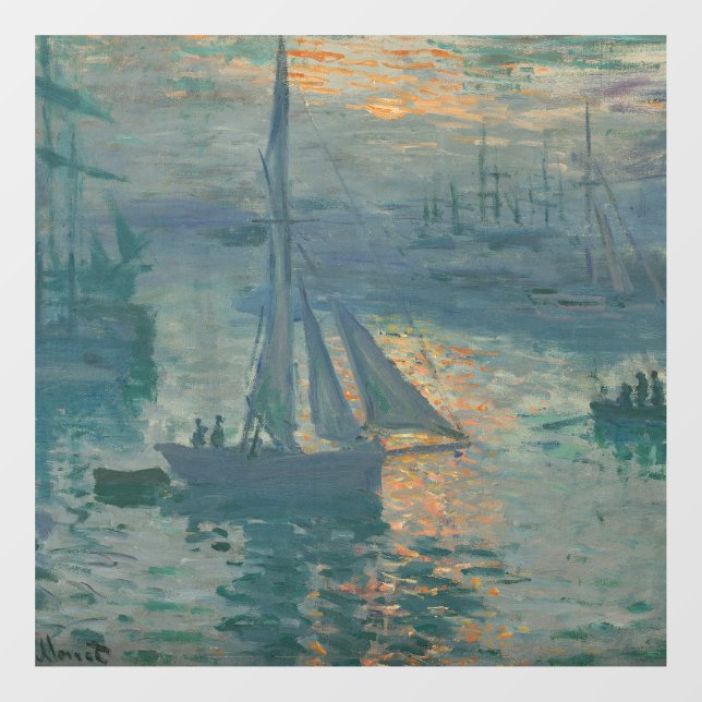 Monet Sunrise Marine Impressionism Painting (Sheet)