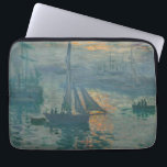 Monet Sunrise Marine Impressionism Painting Laptop Sleeve<br><div class="desc">Claude Monet's painting Sunrise (Marine) is a famous painting by French impressionist Claude Monet painted in 1872. Sunrise (Marine) was painted en plein air,  or "outdoors" and showcases his informal and spontaneous brushstrokes.</div>