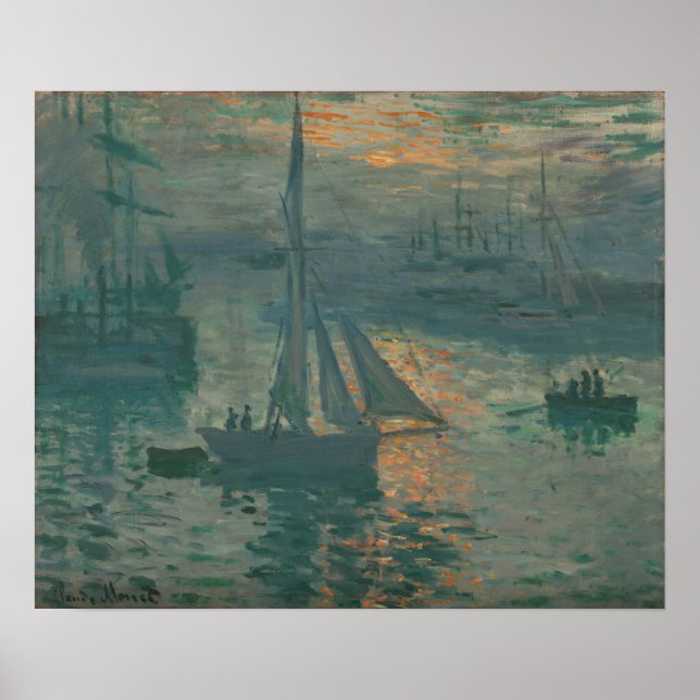 Monet - Sunrise (Marine) Poster (Front)