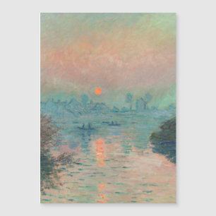 Monet Sunset on the Seine Fine Art Impressionism