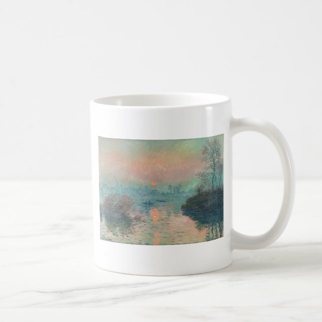 Monet Sunset on the Seine Fine Art Impressionism  Coffee Mug (Right)
