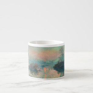 Monet Sunset on the Seine Fine Art Impressionism Espresso Cup