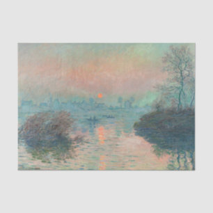 Monet Sunset on the Seine Fine Art Impressionism  Tissue Paper