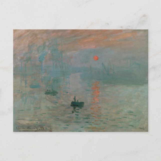 Monet Sunset Postcard (Front)