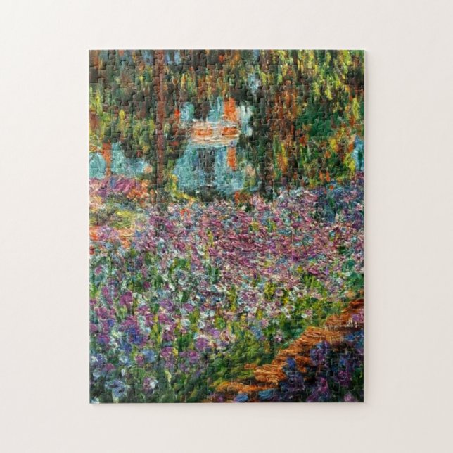 Monet The Artist’s Garden at Giverny  Jigsaw Puzzle (Vertical)