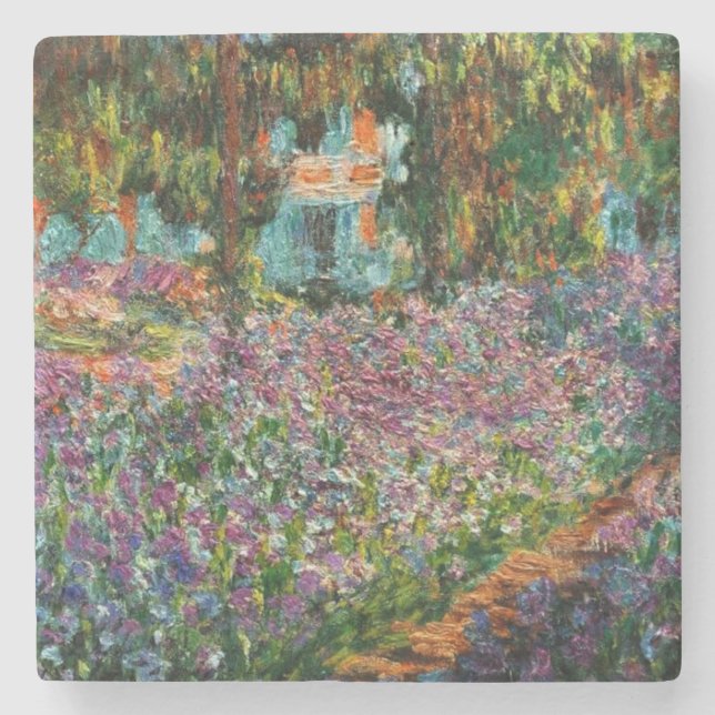 Monet The Artist’s Garden at Giverny Stone Coaster (Front)