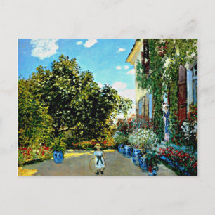 Monet - The Artist's House at Argenteuil Postcard