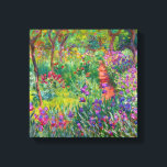Monet “The Iris Garden at Giverny” Canvas Print<br><div class="desc">Monet was a founder of French Impressionist painting, of which “The Iris Garden at Giverny” (painted between 1899 and 1900) is a beautiful example. It’s a celebration of colour, light and movement. When Monet purchased the Giverny estate, he redesigned the flower garden already planted on its grounds. His preference for...</div>