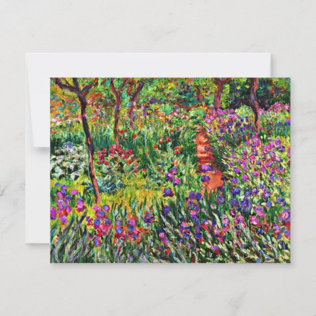 Monet - The Iris Garden at Giverny Card (Front)