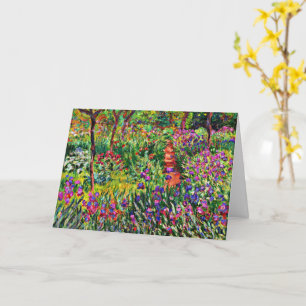 Monet - The Iris Garden at Giverny Card