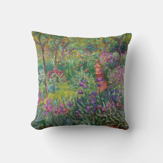 Monet “The Iris Garden at Giverny” Cushion (Front)