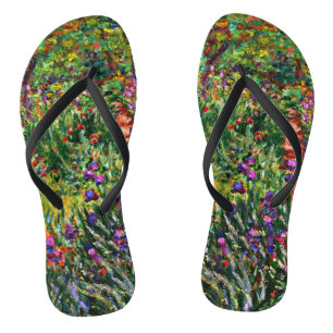 Monet - The Iris Garden at Giverny Jandals