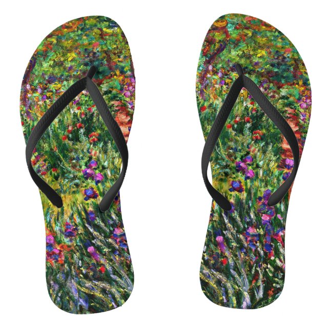 Monet - The Iris Garden at Giverny Jandals (Footbed)
